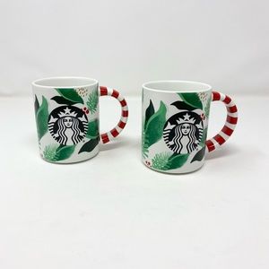 Starbucks 2019 Christmas Holly Leaf Coffee Mugs